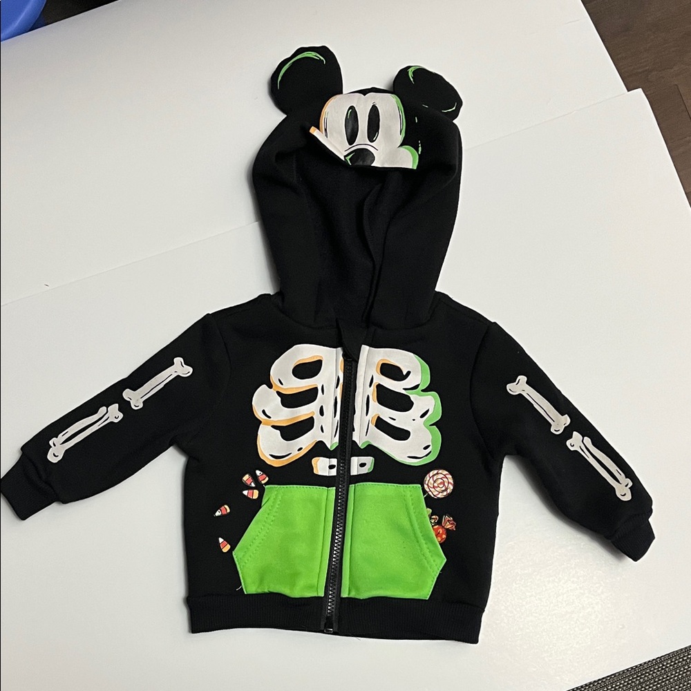 Disney Black Hoodie with Skeleton Bones Graphic
2 Available